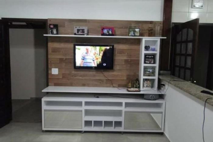 Painel para TV com Nichos - Móvel Planejado